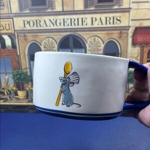NWOT RAE DUNN Disney Pixar Ratatouille "Anyone Can Cook" soup mug/bowl